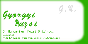 gyorgyi muzsi business card